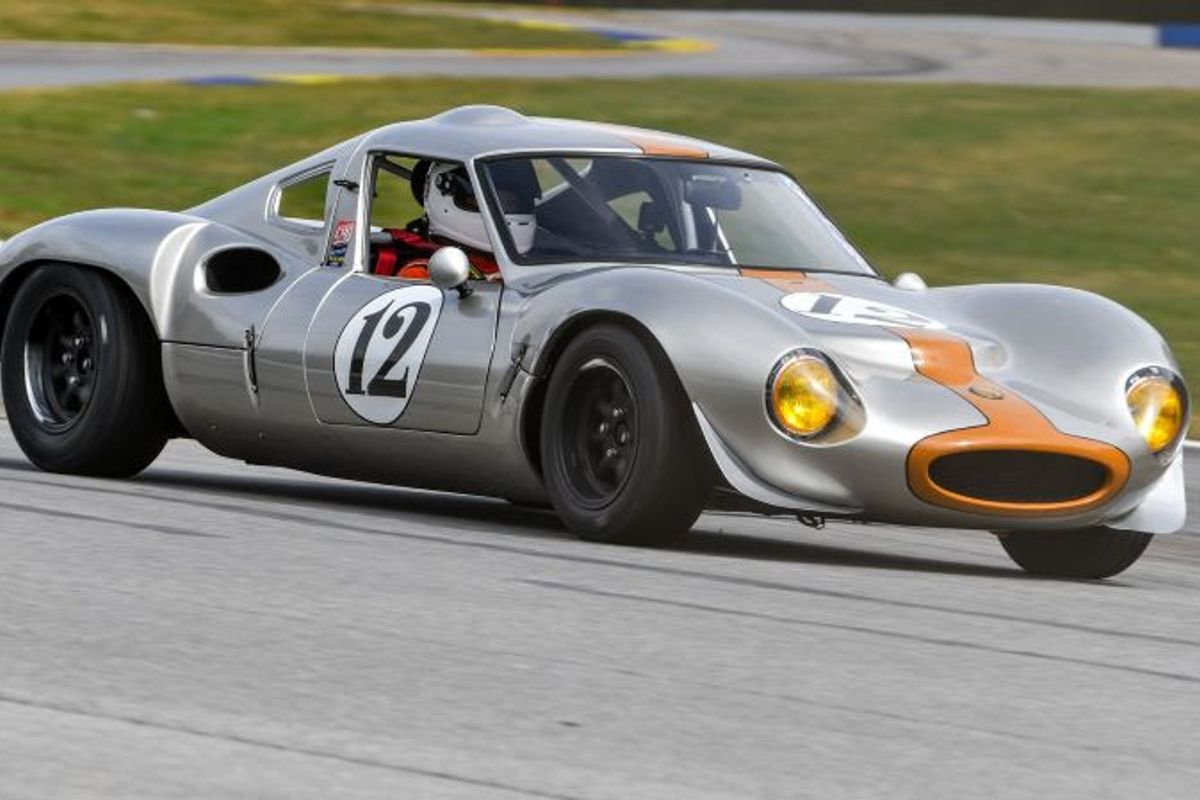 First Four Fall Historics winners on the podium at  Road Atlanta
