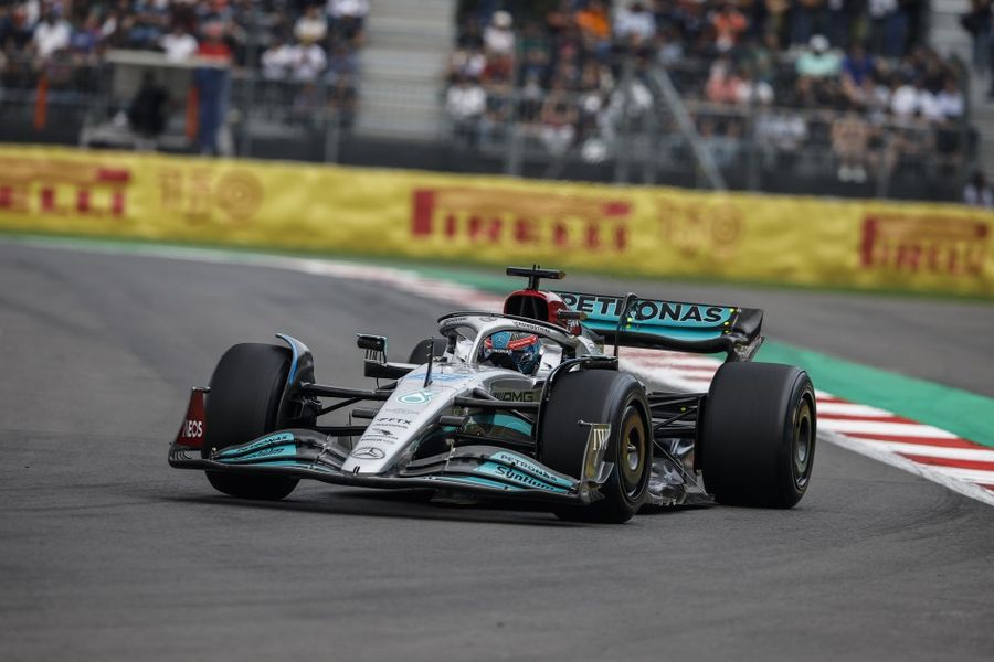 George Russell tops Mexican Grand Prix FP2, Leclerc crashes