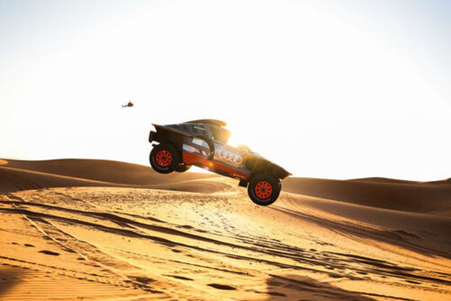 Audi drivers prepare for the Dakar Rally