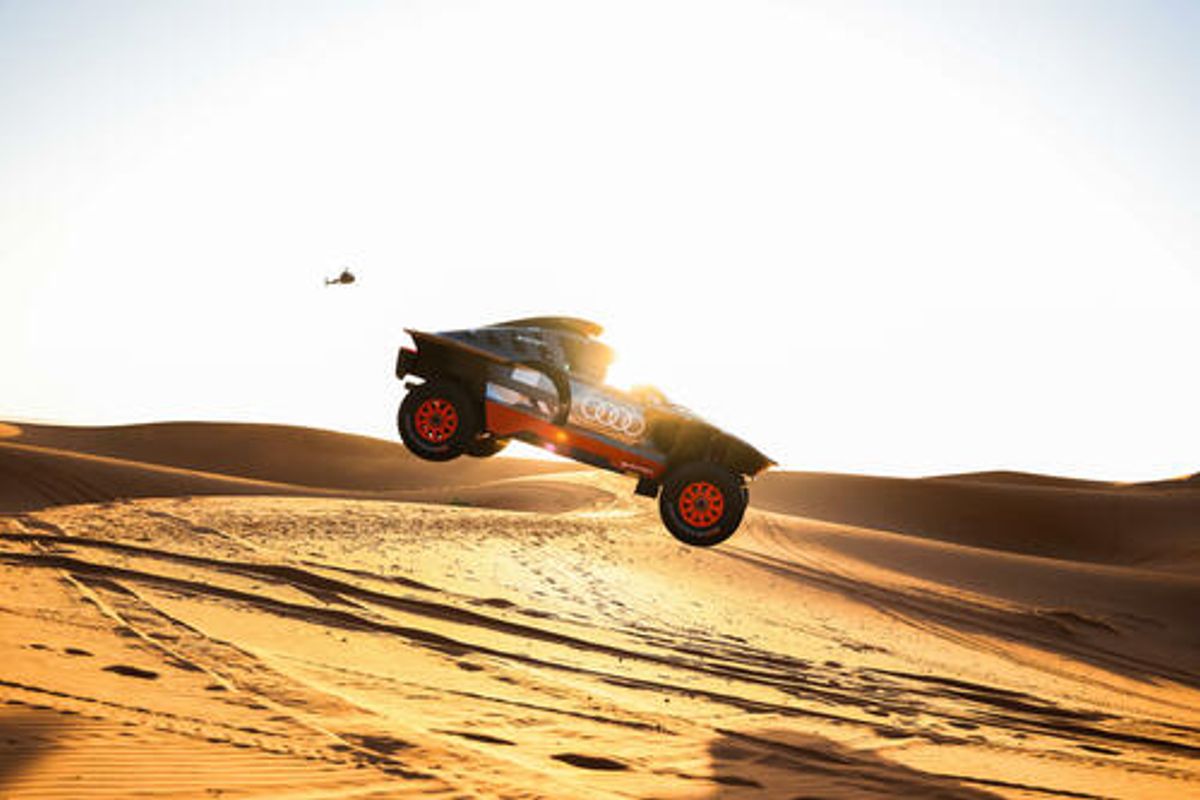Audi drivers prepare for the Dakar Rally