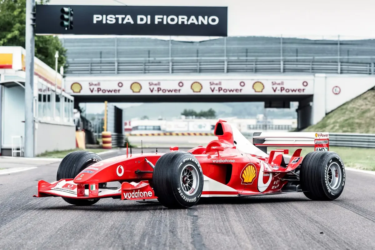 Ex-Michael Schumacher Ferrari F2003‑GA Sells for Record 14,630,000 CHF