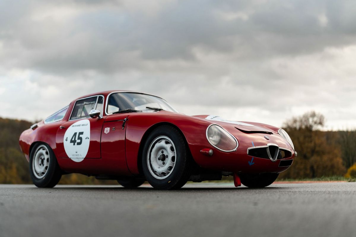 1964 Alfa Romeo Giulia TZ @ Aguttes on Wheels 14 December auction