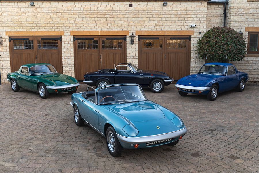Silverstone Auctions line up  a magnificent seven Lotus Elan collection