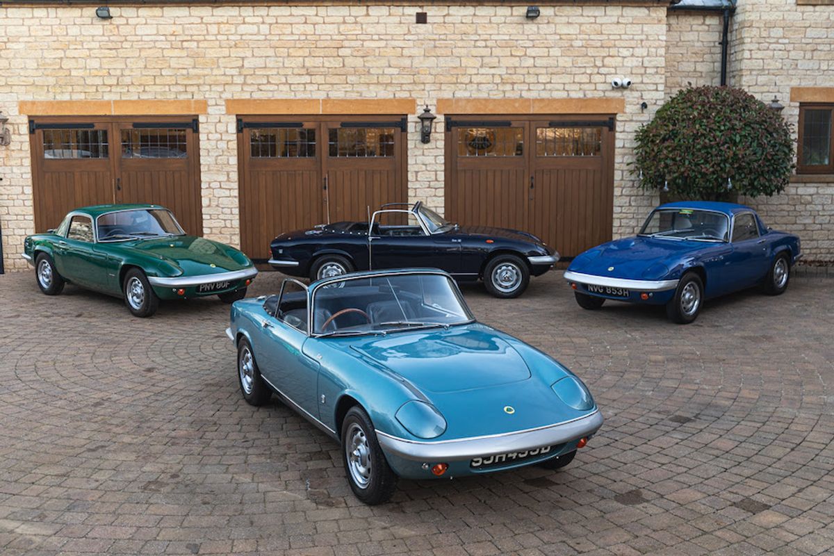 Silverstone Auctions line up  a magnificent seven Lotus Elan collection