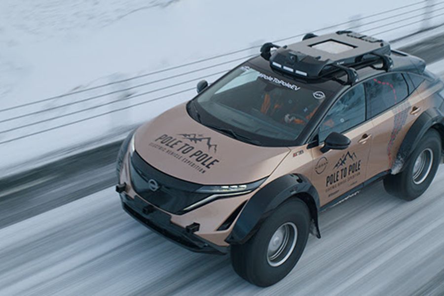 Nissan Ariya electric SUV unveiled for epic Pole to Pole expedition