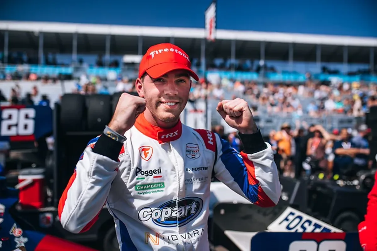  Pole on Indy NXT debut for Brit Louis Foster