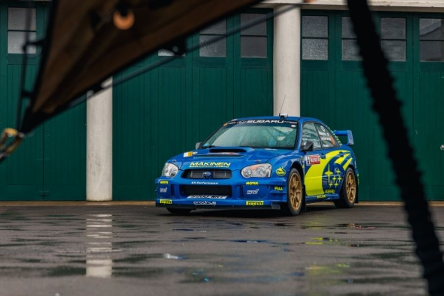 Scramblers light up damp Bicester Heritage Motorsport Assembly