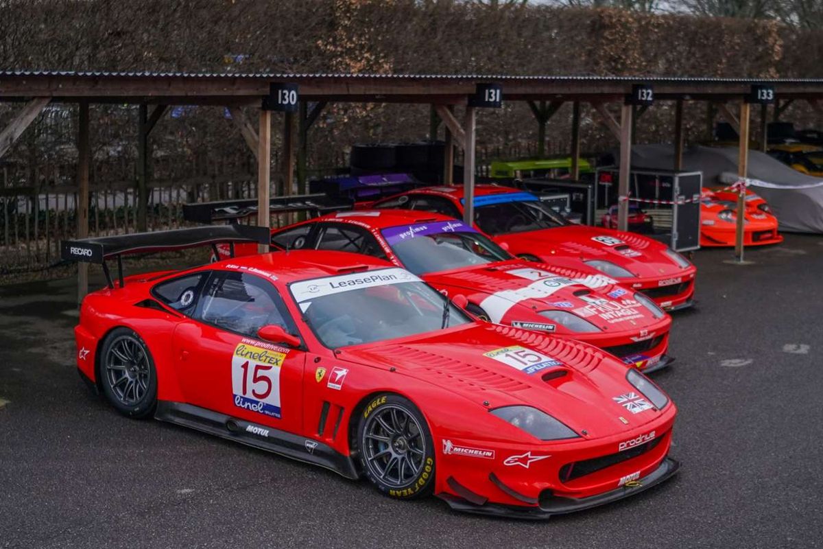 Ferrari 550s create a sea of red at the 80th Goodwood Members’ Meeting