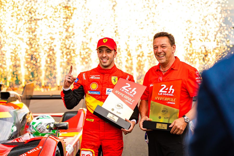 Ferrari on pole at Le Mans after 50 years