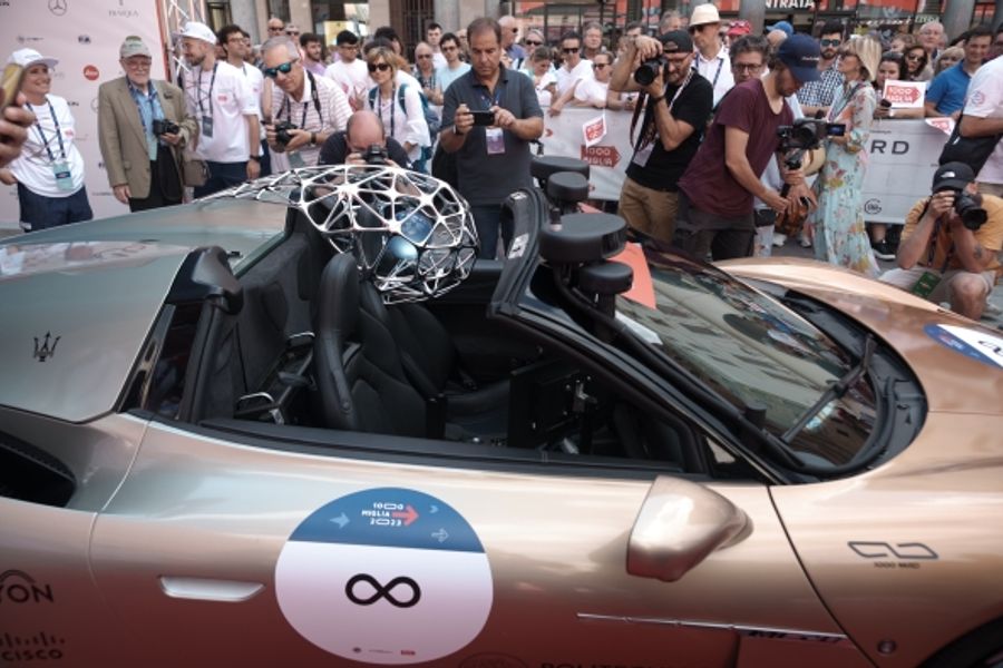 1000 Miglia unveil livery of the first Autonomous Drive car for 1000 Miglia 2023