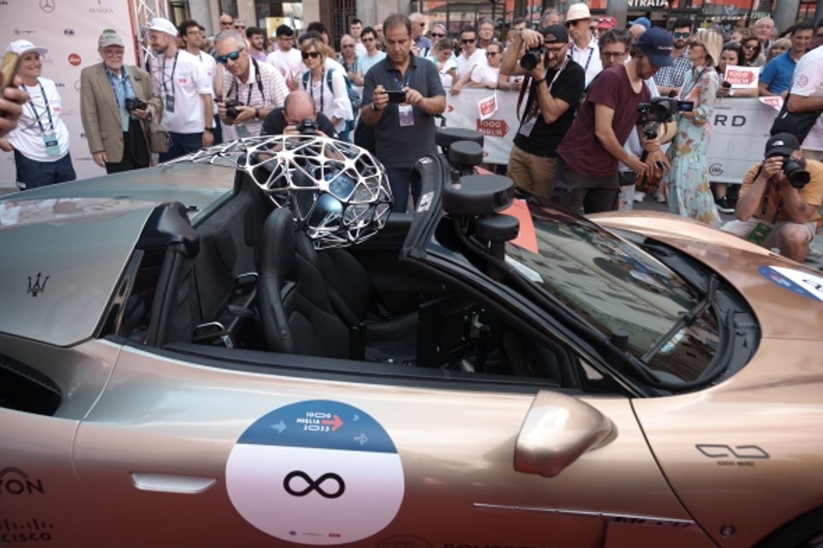 1000 Miglia unveil livery of the first Autonomous Drive car for 1000 Miglia 2023