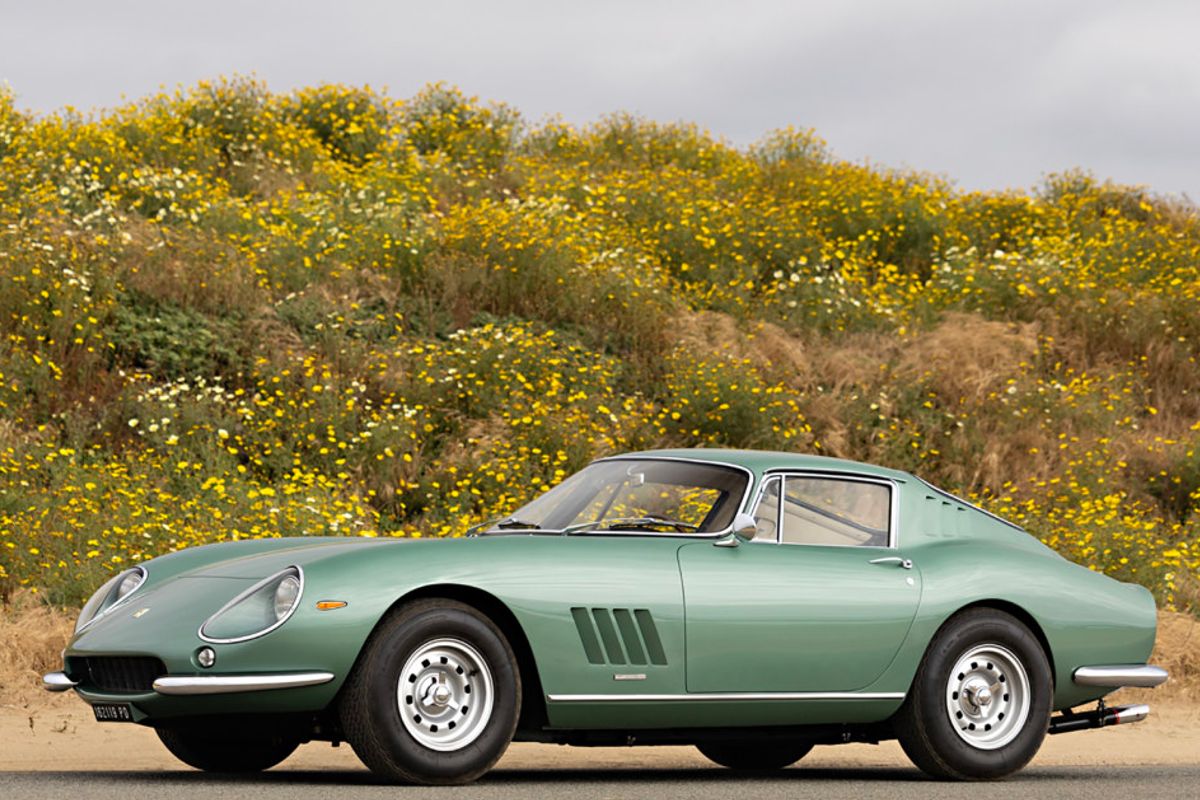 Verde Medio Ferrari 275 GTB at Gooding & Co Pebble Beach Auctions video