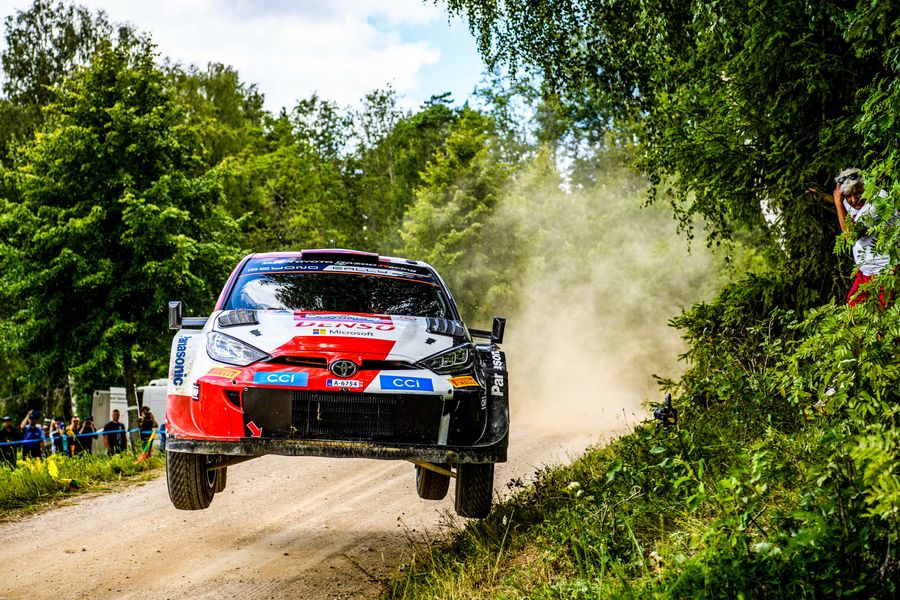 Rovanperä surges forward with clean sweep of stages Saturday on Rally Estonia