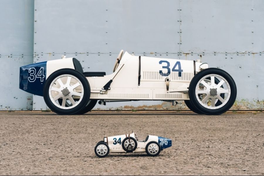 Match your Bugatti Baby II with a limited edition, hand-crafted CMC model