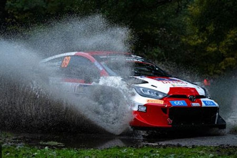 Kalle Rovanpera and Jonne Halttunen lead the inaugural Central European Rally