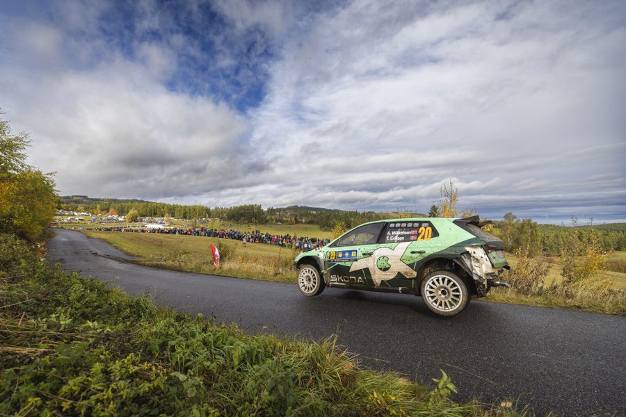 Andreas Mikkelsen and co-driver Torsten Eriksen crowned WRC2 champions