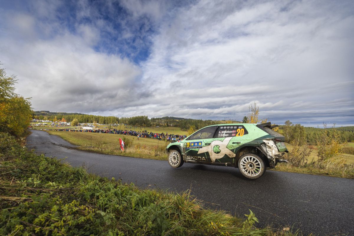 Andreas Mikkelsen and co-driver Torsten Eriksen crowned WRC2 champions