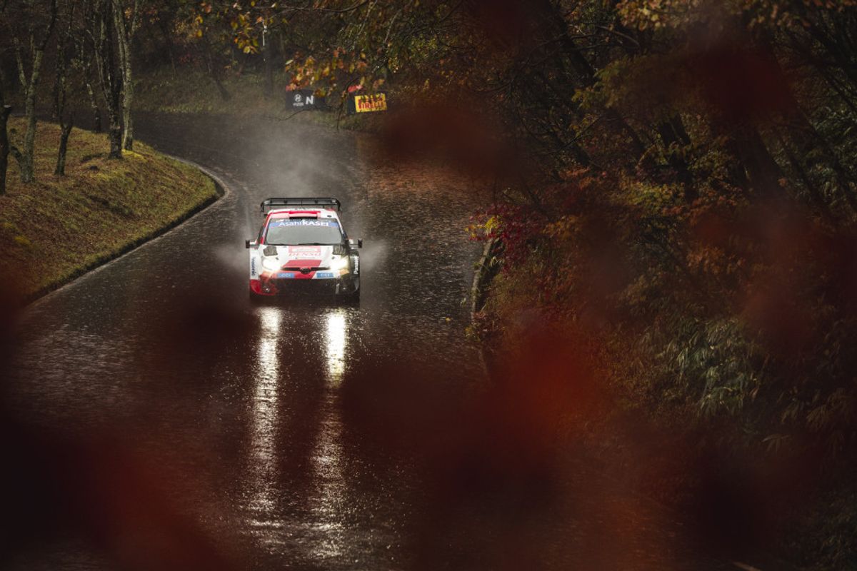 Evans leads WRC Forum8 Rally Japan after rain soaked Friday morning