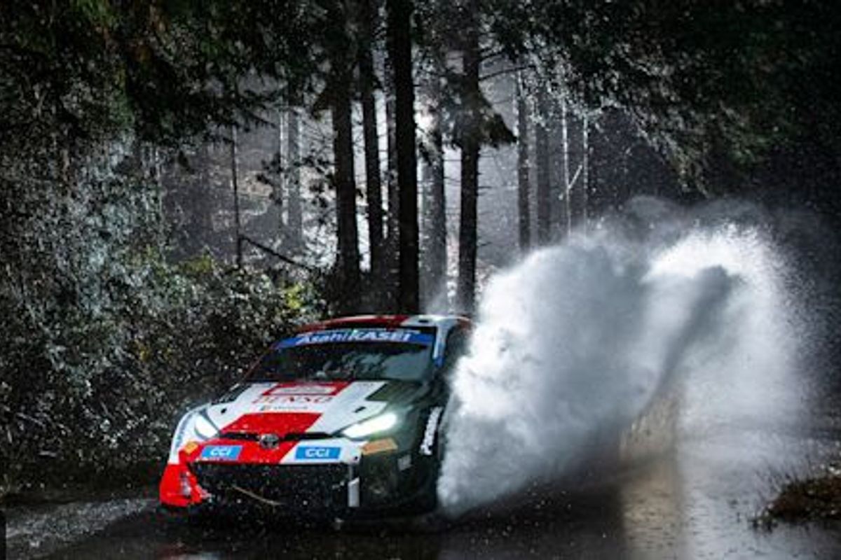 Evans clear on Rally Japan as Toyota dominates turbulent Friday