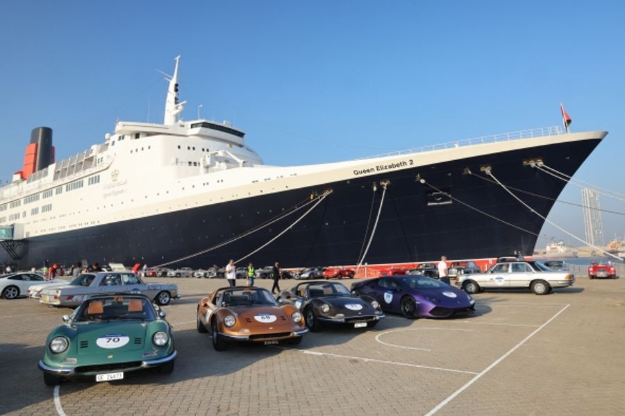 Rifai-Mozzi & 1955 Porsche 356 Speedster win 1000 Miglia Experience UAE