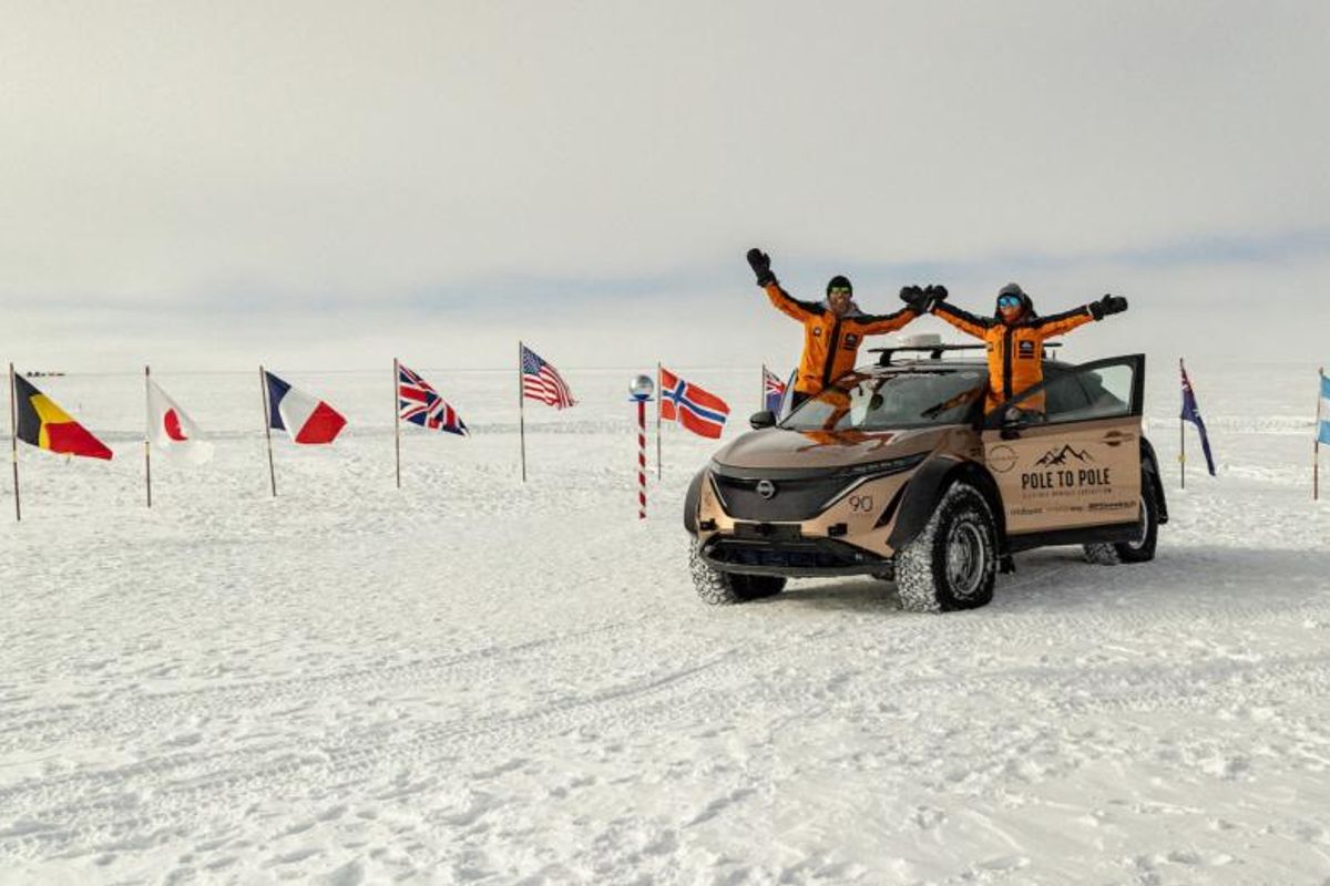 Pole to Pole electric vehicle expedition reaches the South Pole