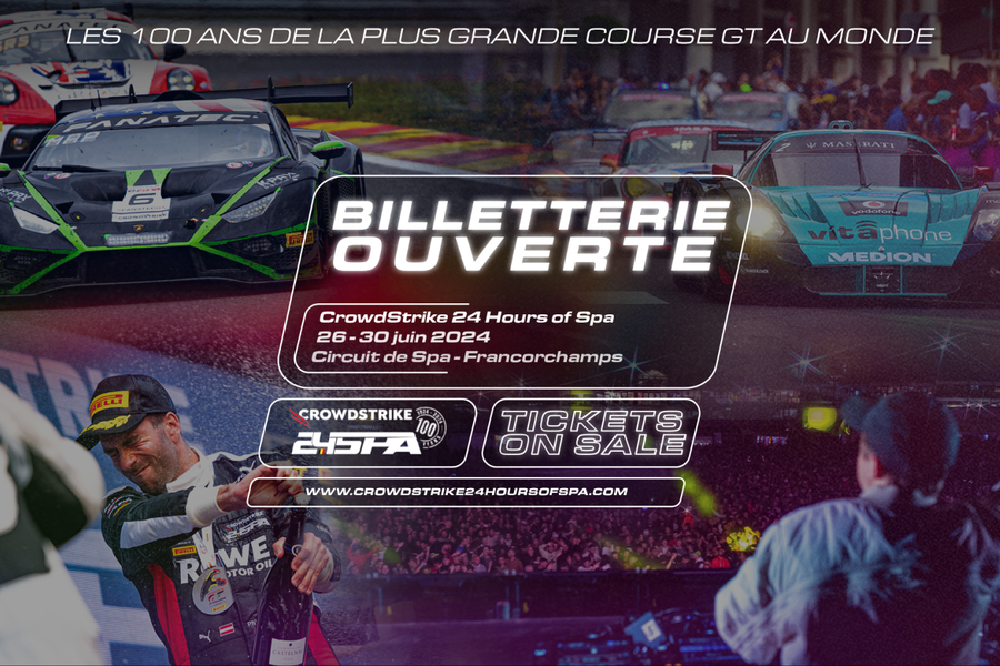 Ticket office open for centenary CrowdStrike 24 Hours of Spa