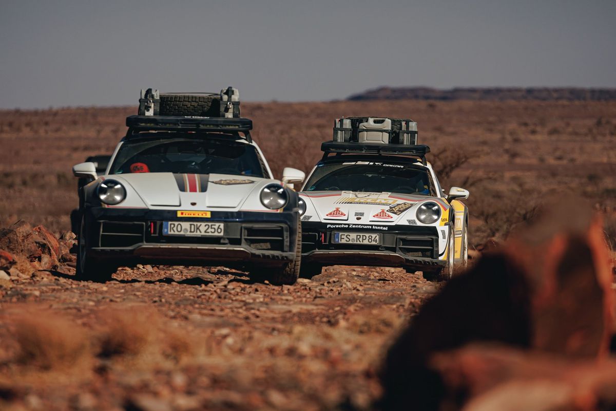 Africa Eco Race competitors complete Stage 9 a loop around Amodjar 