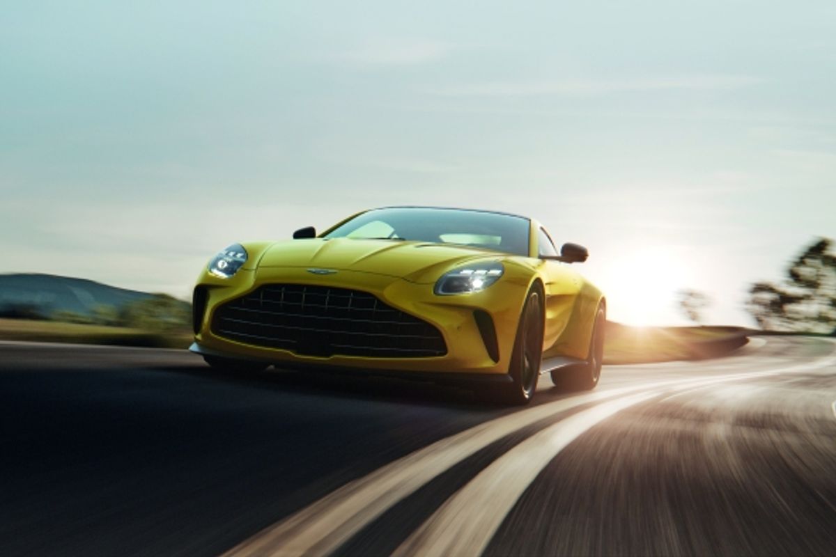 Potent new Aston Martin Vantage front-engine, rear-wheel drive sports car