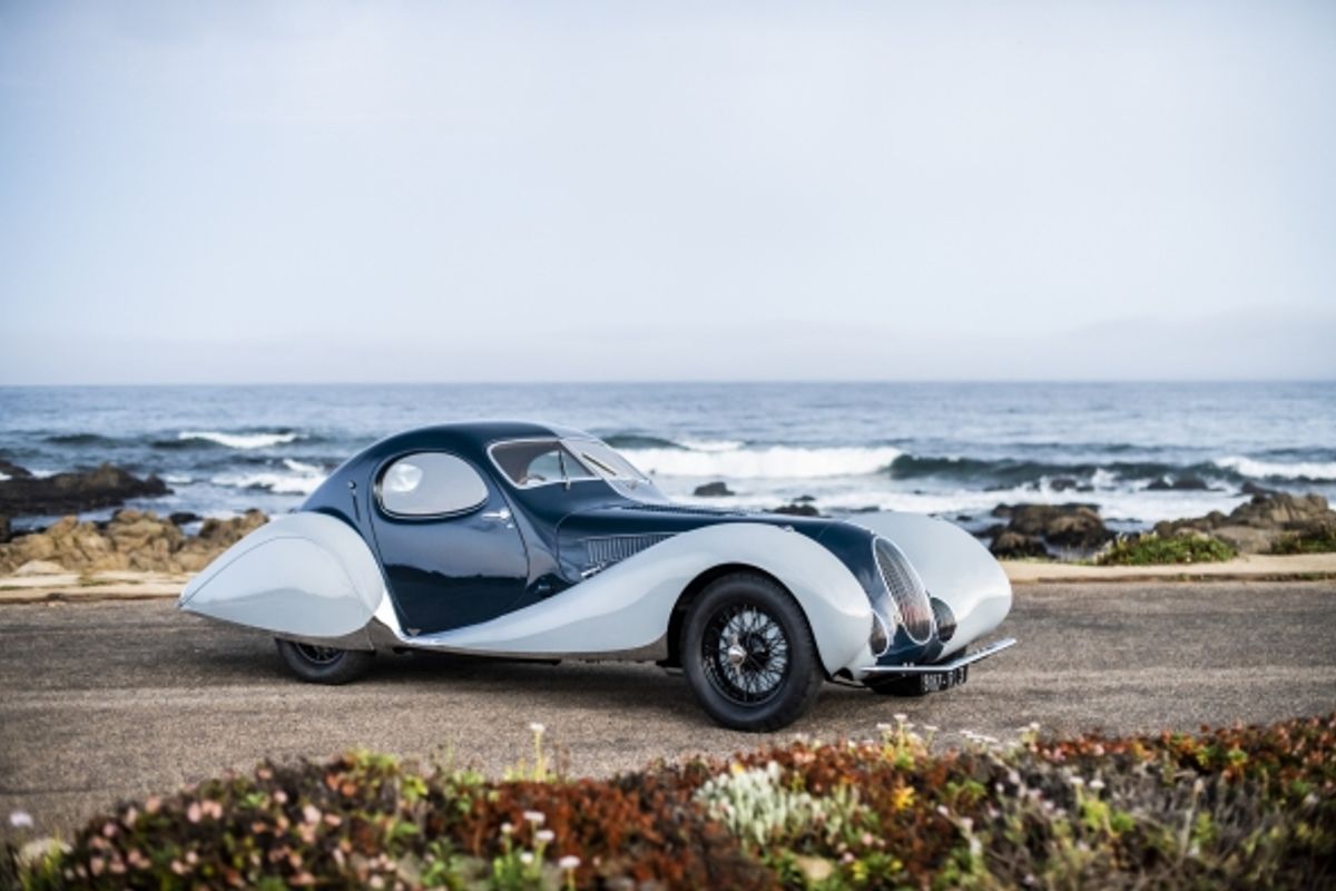 Rare coachbuilt Talbot-Lago T150C SS Teardrop @ Concours of Elegance 2024