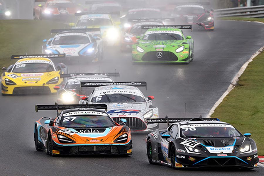 Barwell doubles up with British GT Oulton Park Race 2 win