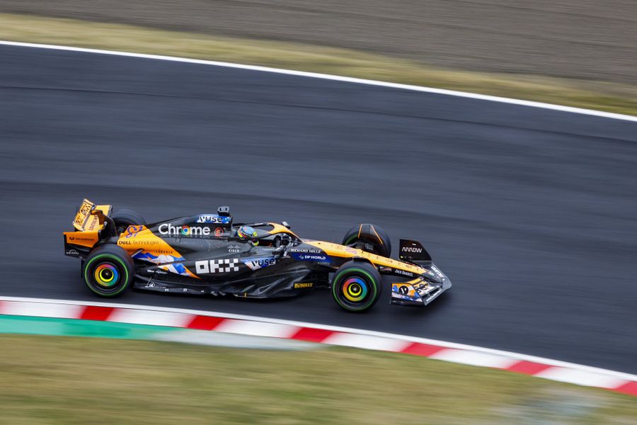 Oscar Piastri tops rain-disrupted Japanese Grand Prix second practice