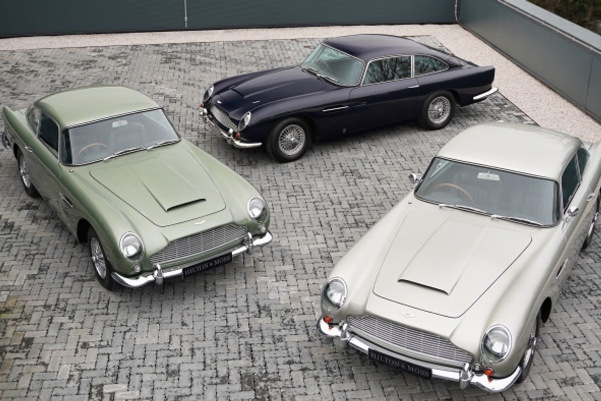 Hilton & Moss offers a remarkable four examples of the Aston Martin DB5