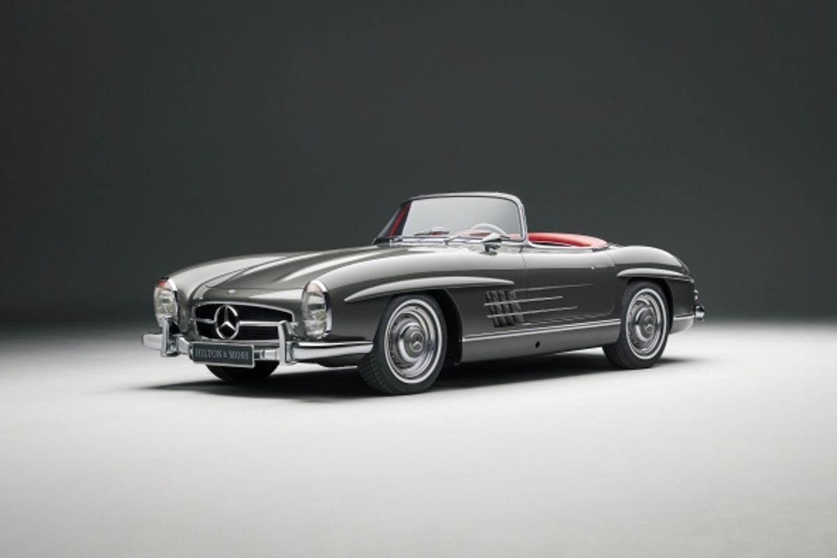 Hilton & Moss glorious Mercedes-Benz 300SL Roadster for sale @ Salon Prive London