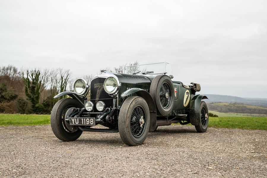1928 Bentley 4 ½ Litre car for sale on website designed and built by racecar