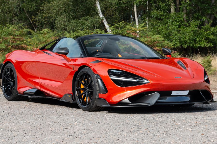 2022 McLaren 765LT Spider car for sale on website designed and built by racecar